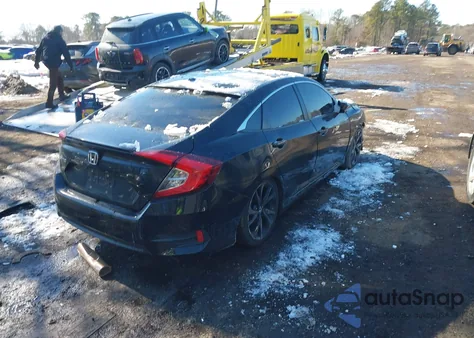 2017 Honda Civic Ex-L from USA, damaged, VIN 2HGFC1F75HH659843